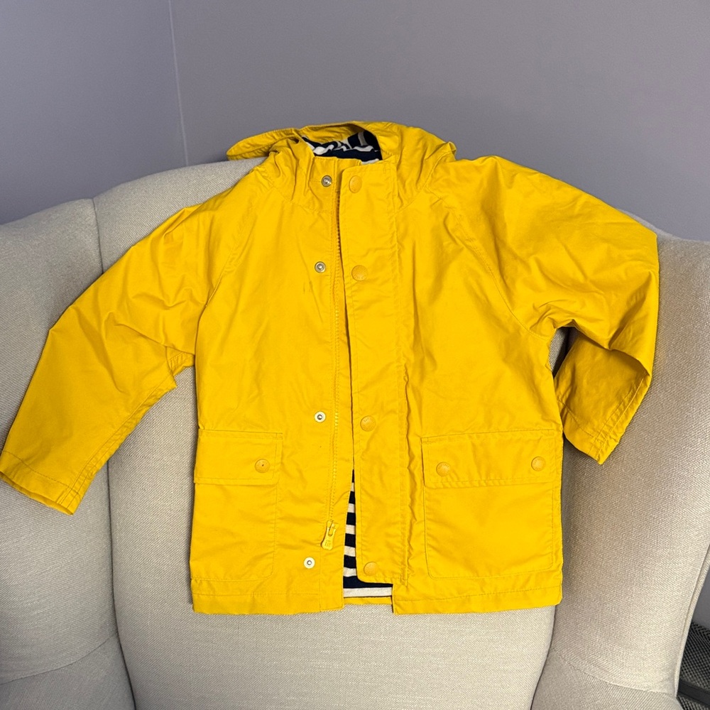 Yellow Kids Rain Jacket